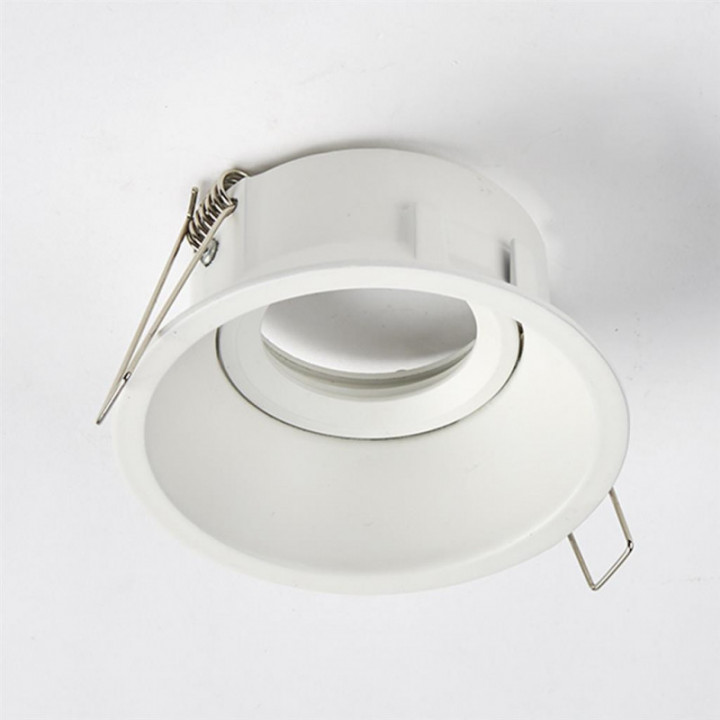 Finition slim ajustable, GU10, blanc