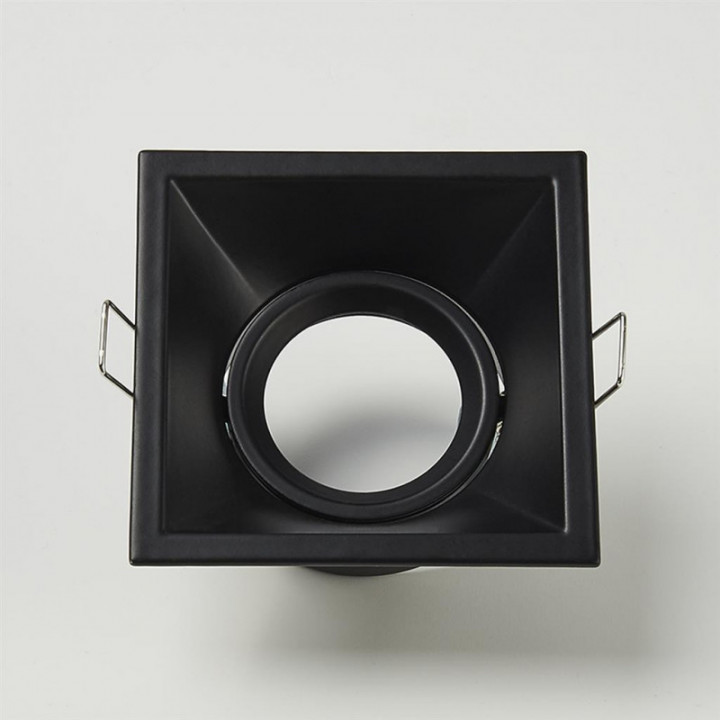 Finition Slim Square Ajustable, GU10, Noir