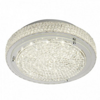 Florida Flush - Métal chromé & cristal transparent