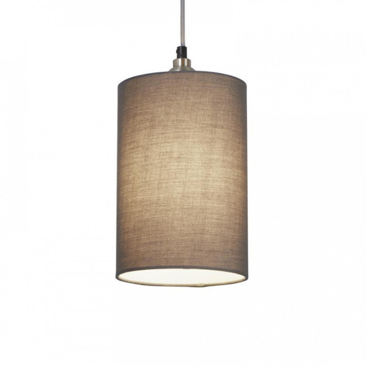 Abat-teint Clyde Cylinder 16 cm - Charbon de bois