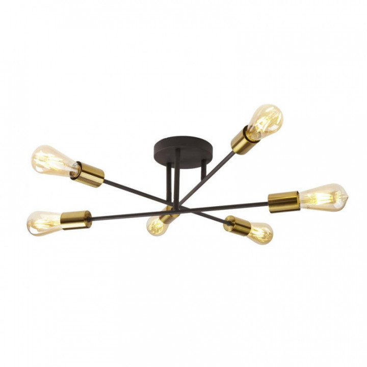 Armstrong 6Lt semi-affleurant - Métal en laiton noir et sati