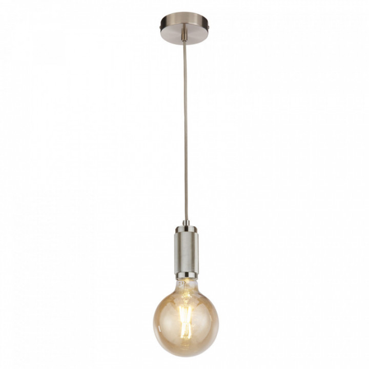 Câble de suspension - Satin Silver Metal & Câble tressé gris