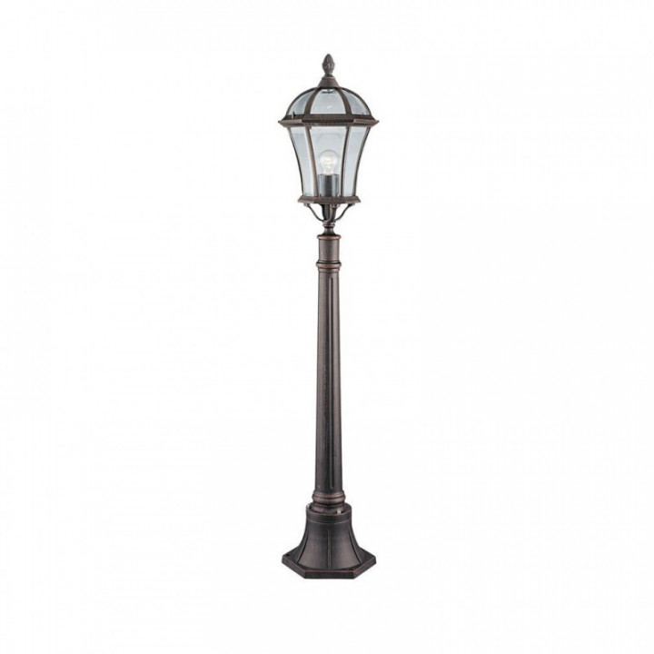 Capri Outdoor Post - Aluminium, brun rustique et verre, IP23