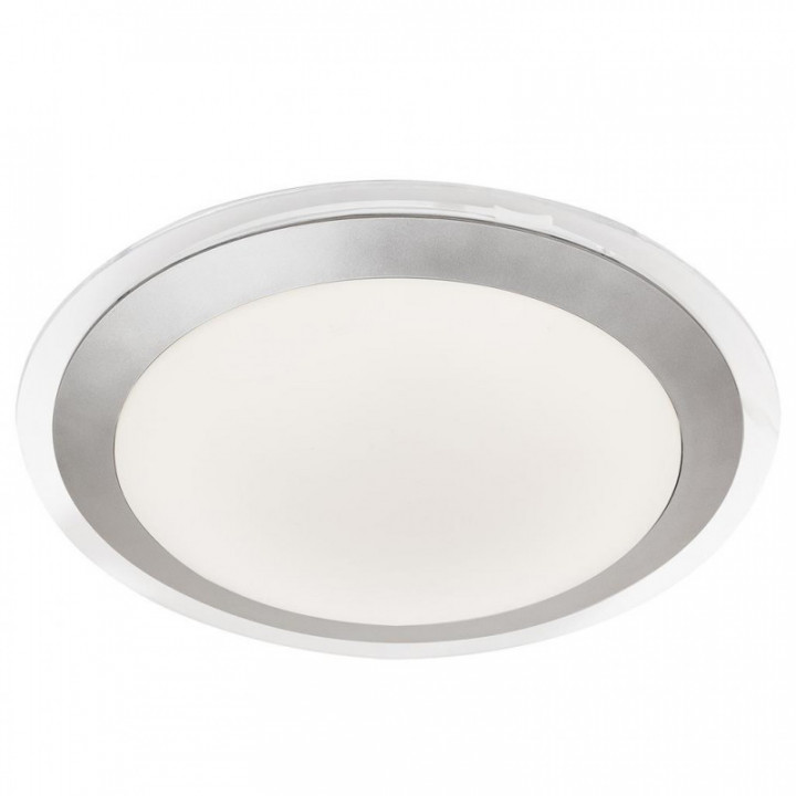 Flush Chester LED Toilette - Acrylique & Métal argenté, IP44