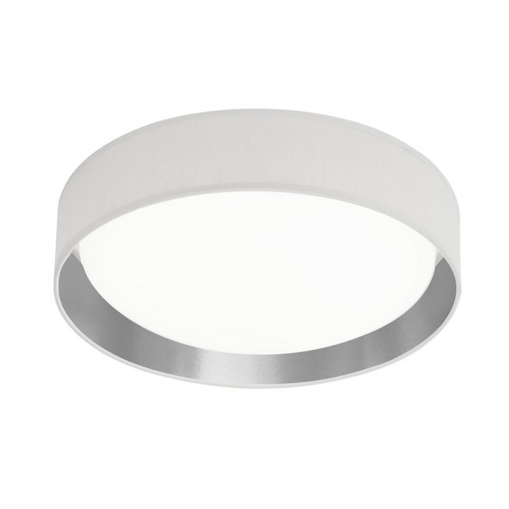 Gianna LED Flush - Blanc teint Argent intérieur