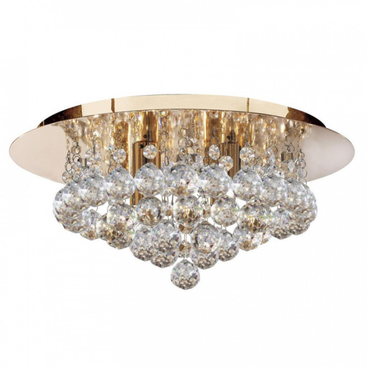 Hanna 4Lt Flush - Métal Or & Cristal Clair