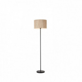 Lampadaire Meadow 1Lt, abat-jour en gazon naturel et Black M