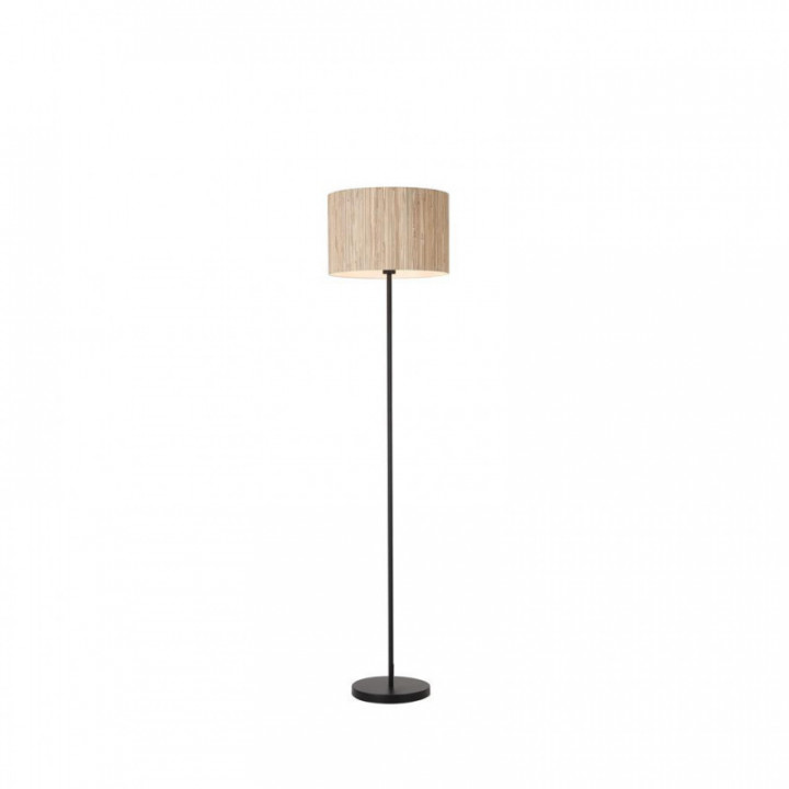 Lampadaire Meadow 1Lt, abat-jour en gazon naturel et Black M