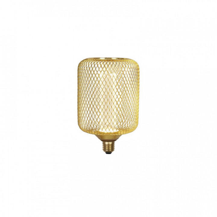 Lampe à tambour à effet de treillis métallique - Gold Metal