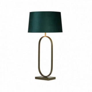 Lampe de table à la mode - Bronze en métal avec abat-jour ém