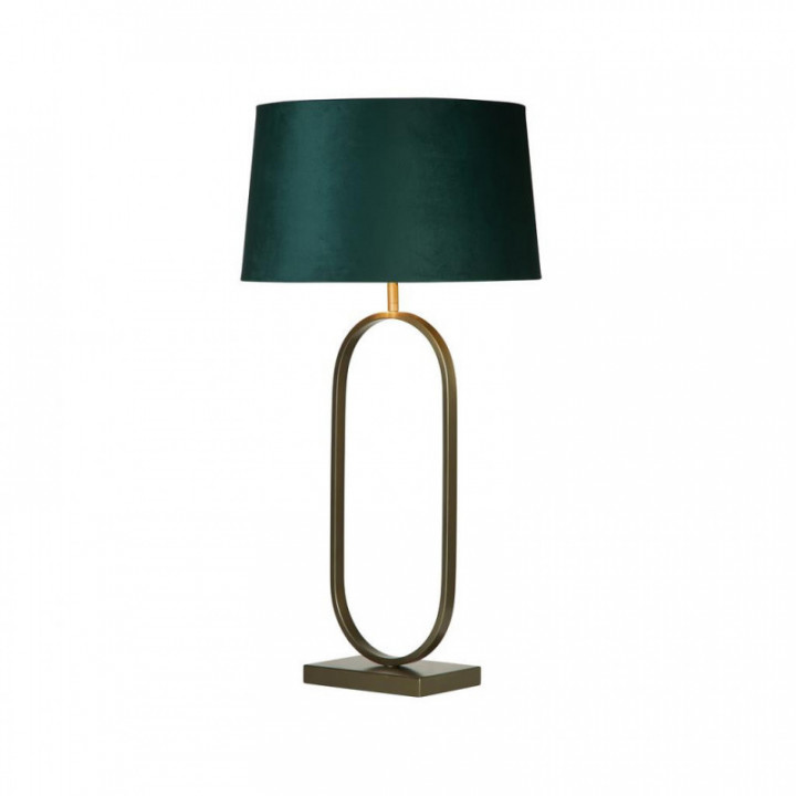 Lampe de table à la mode - Bronze en métal avec abat-jour ém