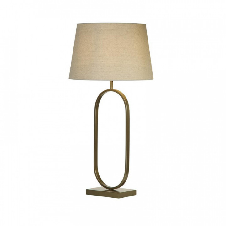 Lampe de table à la mode - Bronze en métal avec abat-jour na