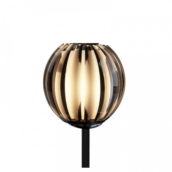 Lampe de table Blossom - Abat-jour en métal noir et acryliqu