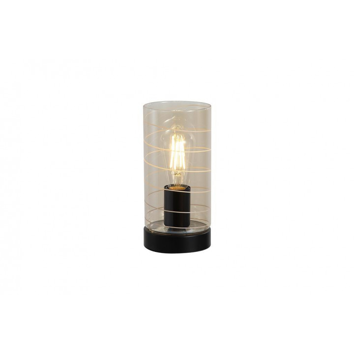 Lampe de table Broughton 1Lt, verre ambré