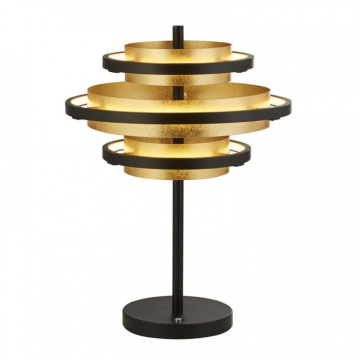 Lampe de table Hive 3Lt - Métal noir et feuille dor
