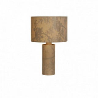 Lampe de table Isla 1Lt, papier recyclé et métal noir