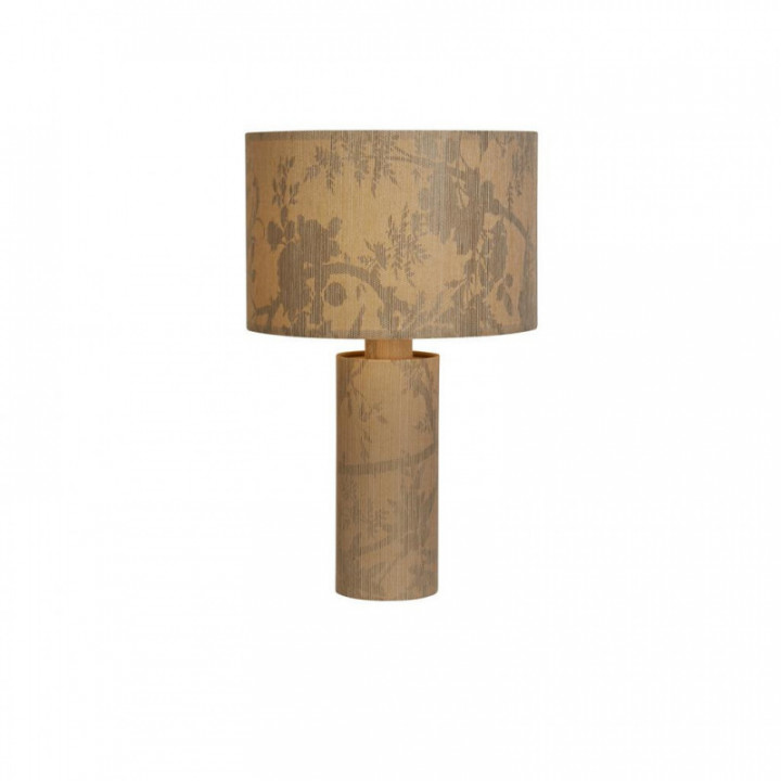 Lampe de table Isla 1Lt, papier recyclé et métal noir