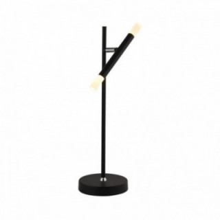 Lampe de table LED à baguettes - Métal noir et acrylique