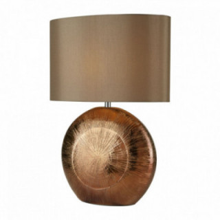 Lampe de table Lux & Belle - Bronze en céramique et abat-jou
