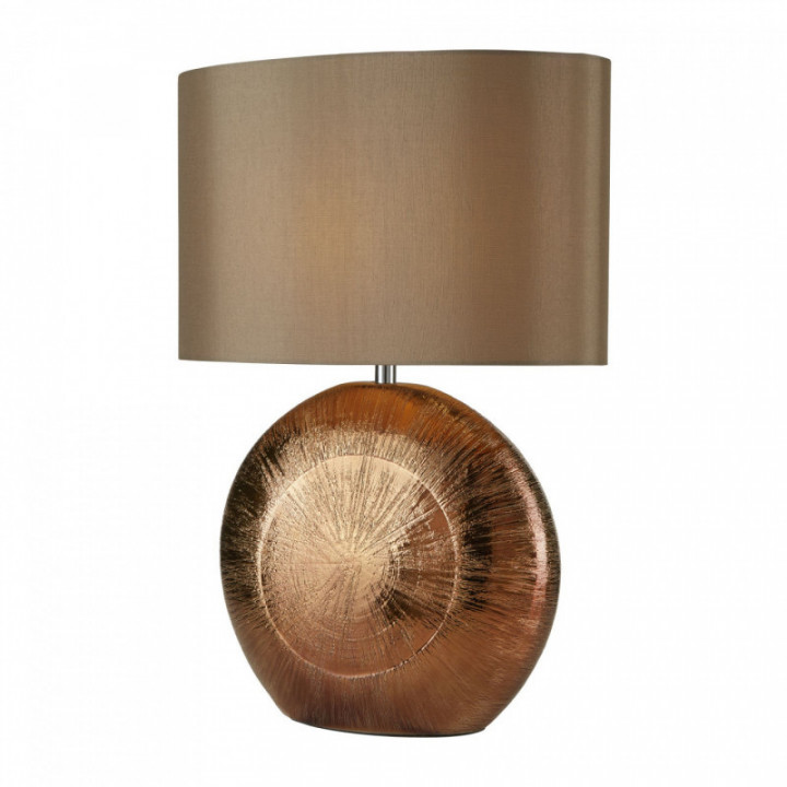Lampe de table Lux & Belle - Bronze en céramique et abat-jou