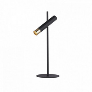 Lampe de table Lux & Belle - Sable noir et or métal