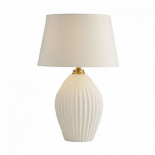 Lampe de table Lux & Belle Dual Lit - Céramique blanche/Lait