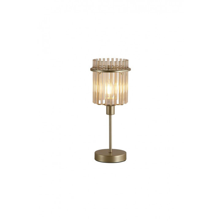 Lampe de table Swizzle 1Lt, métal doré avec bâtons de champa