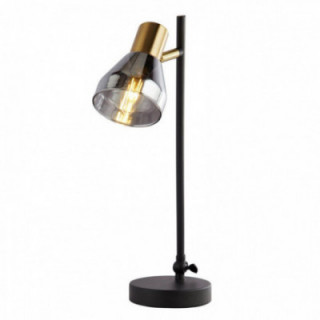 Lampe de table Westminster - Métal en laiton satiné noir et