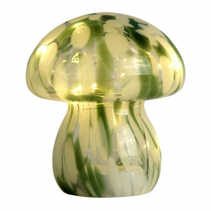 Lampe LED à champignon vert Amelia