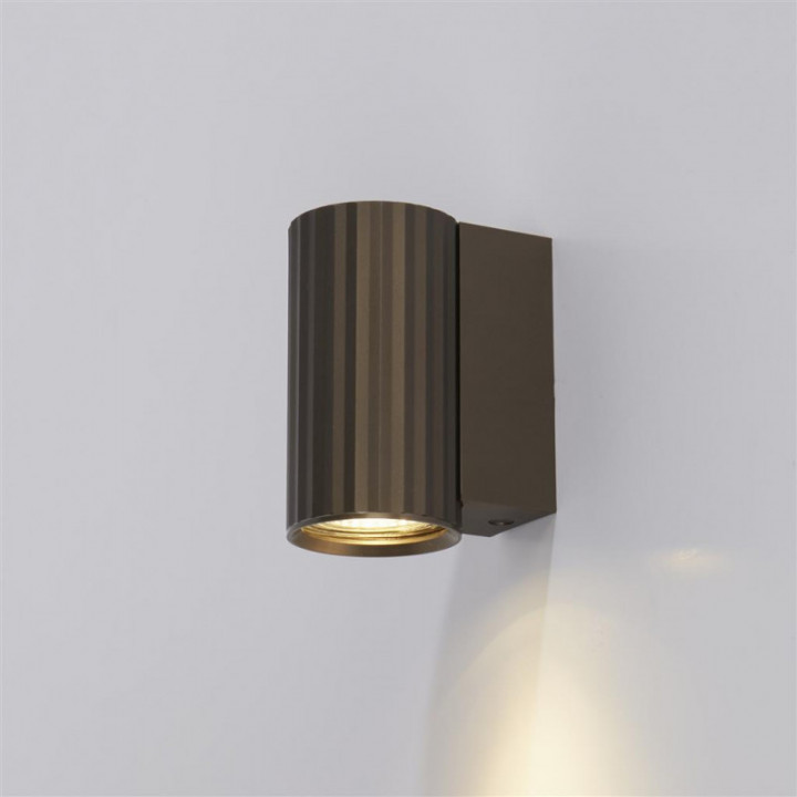 Lampe murale cannelée Anna GU10, bronze anodisé