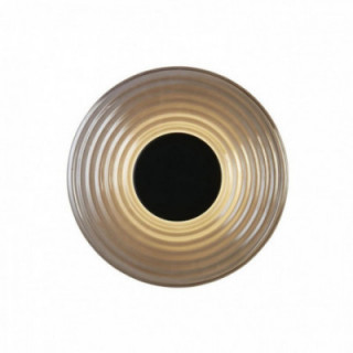 Lampe murale LED Cleo, métal noir mat et verre fumé