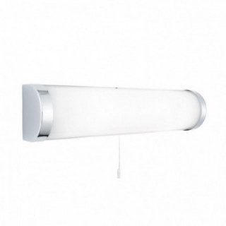 Lampe murale Poplar 2Lt - Métal chromé et verre opale