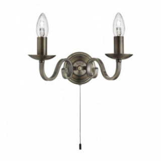 Lampe murale Richmond 2Lt - Métal en laiton ancien