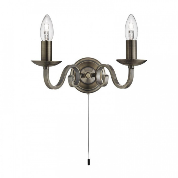 Lampe murale Richmond 2Lt - Métal en laiton ancien