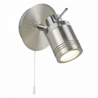 Lampe murale Samson Spotlight - Satin Silver Metal