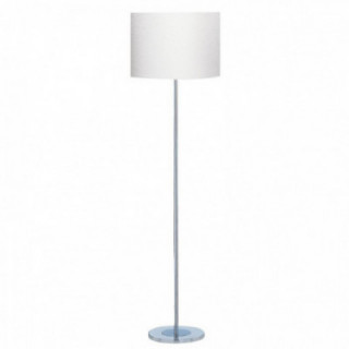 Lampe sur pied Carter - Base chromée et abat-jour en tissu