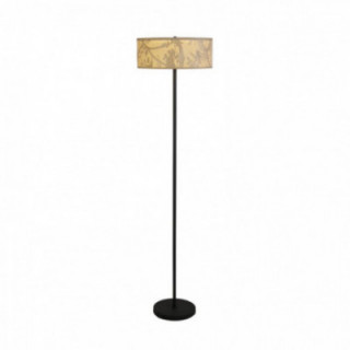 Lampe sur pied Isla 3Lt, abat-jour en papier recyclé et méta