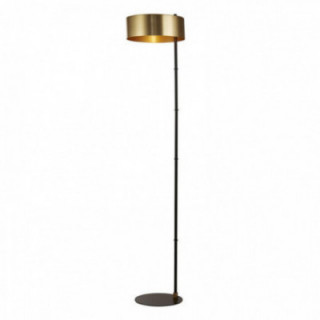 Lampe sur pied Knox - Métal noir et or