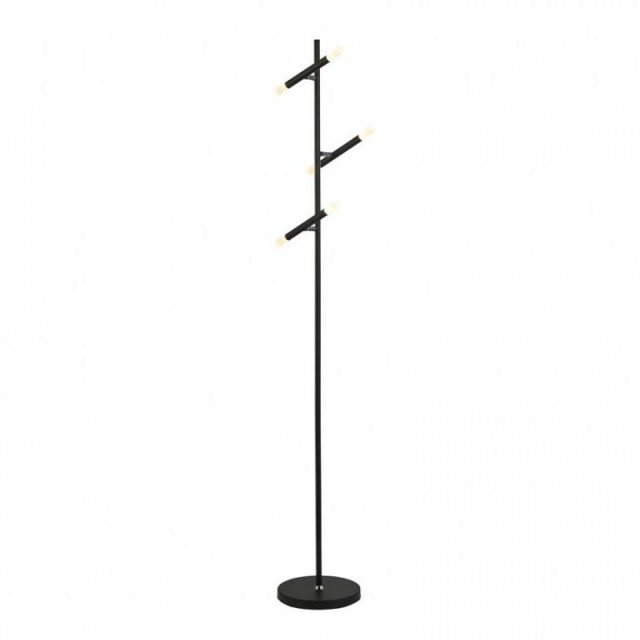 Lampe sur pied LED Wands 3Lt - Métal noir et acrylique