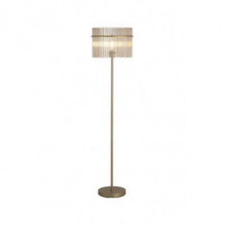 Lampe sur pied Swizzle 1Lt, métal doré avec des bâtons à cha
