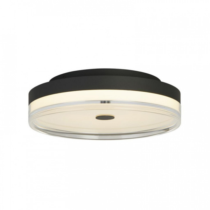 LED de Chypre à fleur, métal noir et acrylique transparent