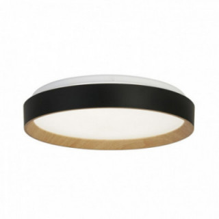 LED Sorento Flush Black avec transfert de bois