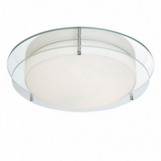 Limerick Flush - Chrome, miroir, verre opale, IP44