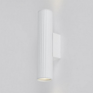 Lumière murale Anna GU10 cannelée de haut en bas, blanc sabl