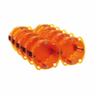 Lot de 10 boîtes à encastrer 1 poste Batibox multimatériaux