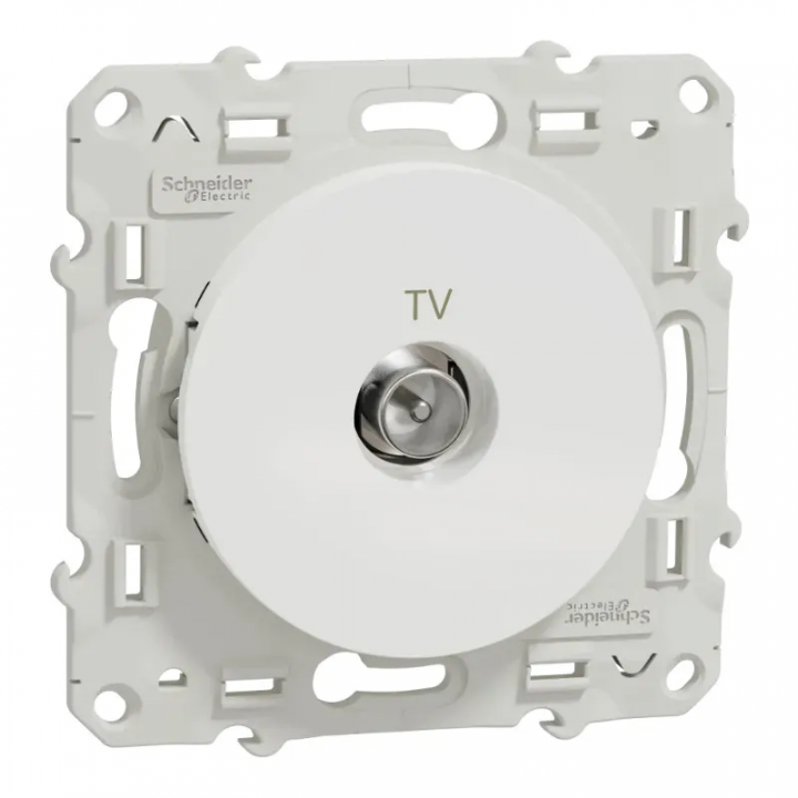 prise TV simple - blanc - ODACE 2011