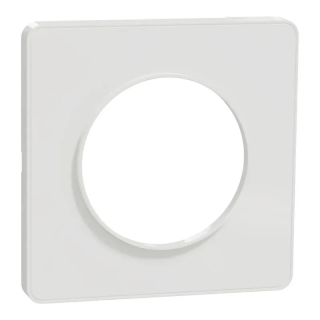 Odace 2011 Touch - plaque - blanc RAL 9003 - 1 poste - H85mm - L85mm - P10mm - IK04 - IP21 D - sans halogène
