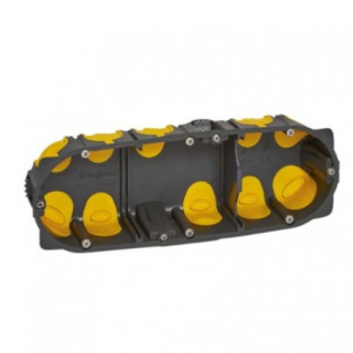 Boîte d'encastrement multiposte Eco Batibox - 3 postes 6 à 8 modules - profondeur 40mm