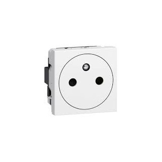 PRISE 2P+T F/B BA SFC BLANC