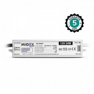 ALIM 12V DC LUMINEUX 24W IP67